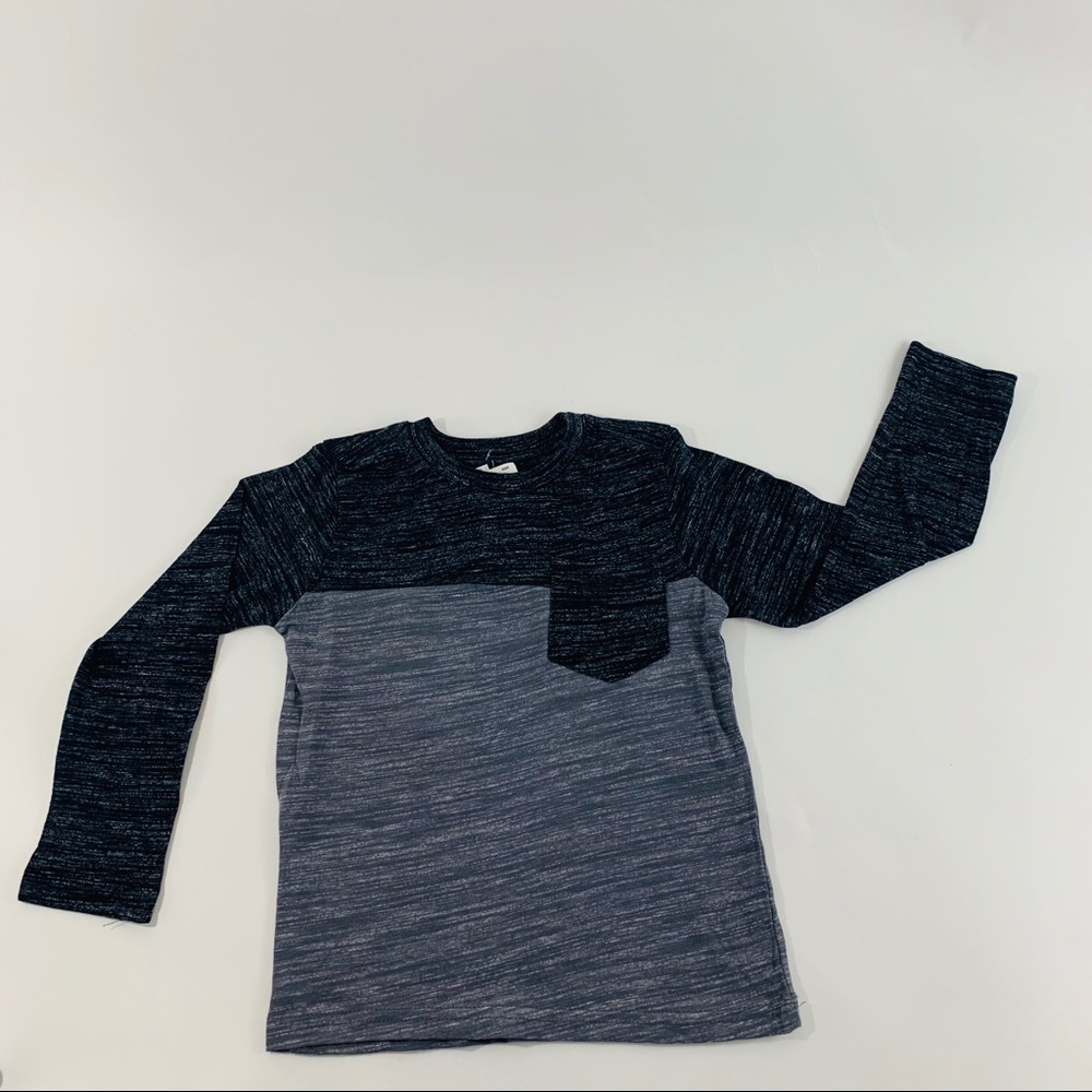 Boys Copper Denim Long Sleeve Tee